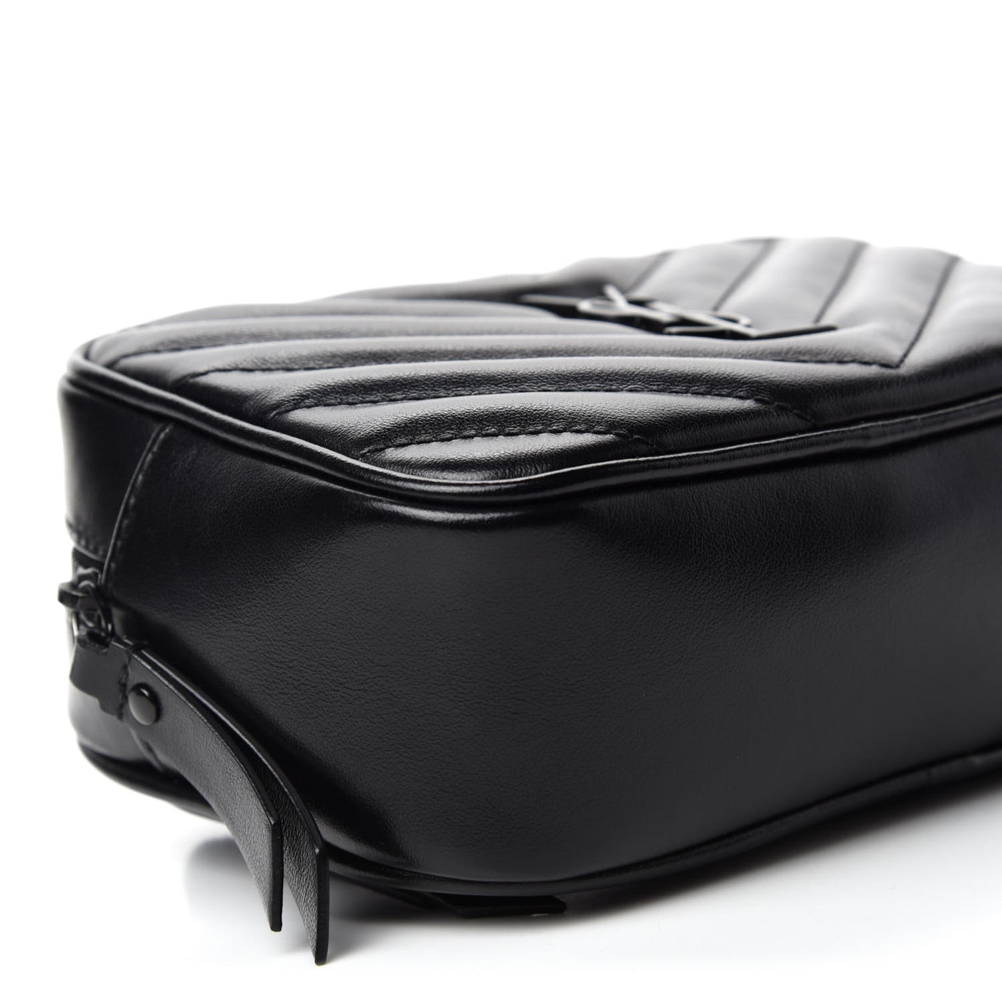 Calfskin Matelasse Monogram Lou Belt Bag Black
