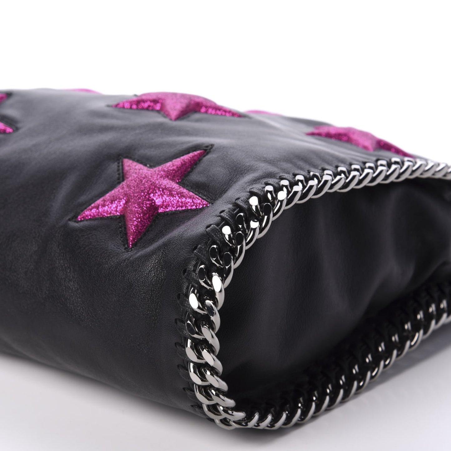 Eco Alter Nappa Embossed Mini Star Falabella Tote Black Pink
