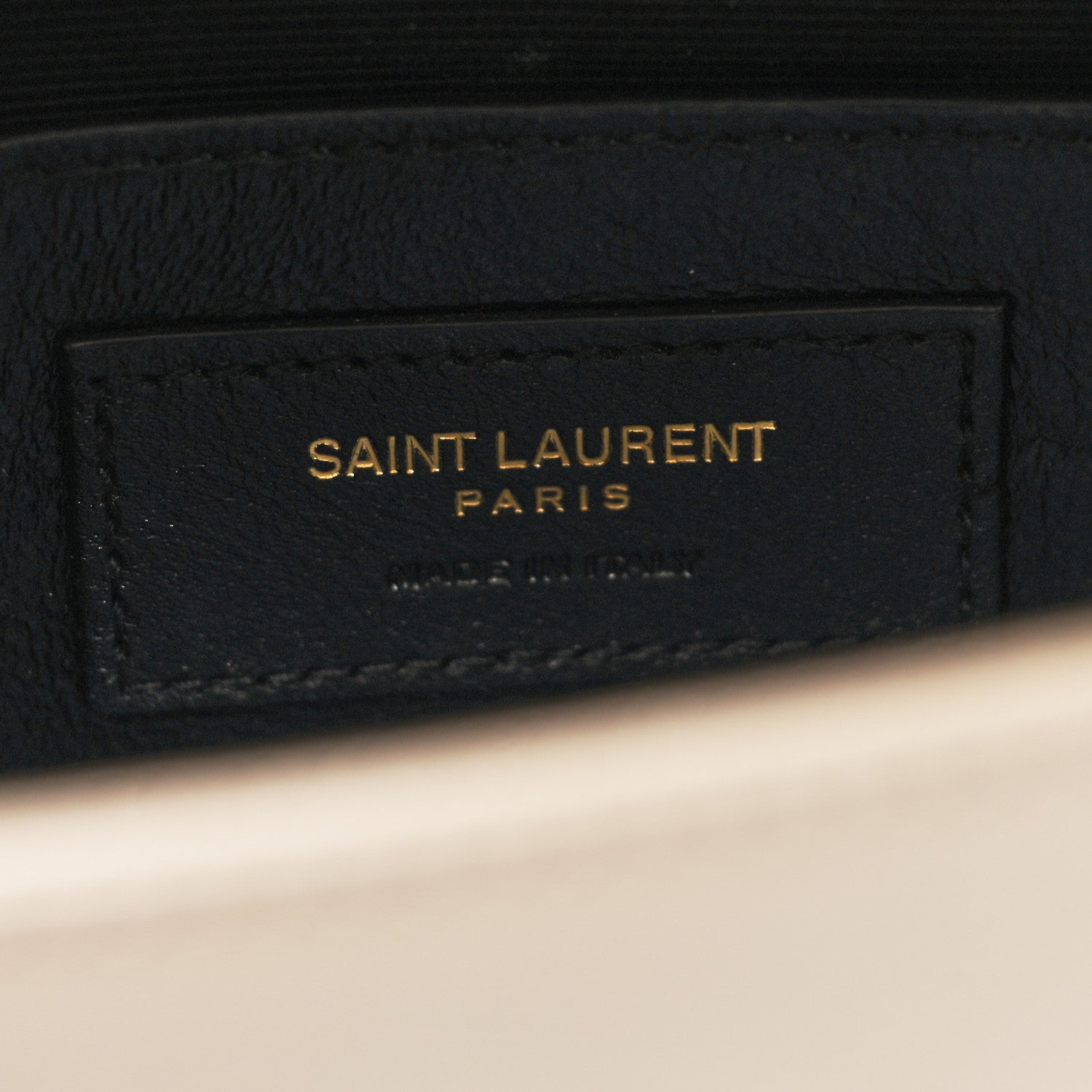 Saint Laurent Grain De Poudre Small Monogram Kate Satchel Dark Beige 12 of 16