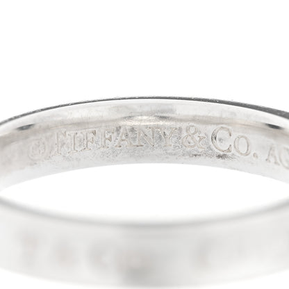 Tiffany Sterling Silver Narrow 1837 Band Ring 57 8 5 of 5