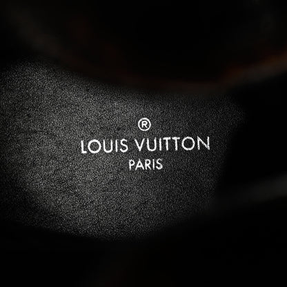 Louis Vuitton Calfskin Monogram Metropolis Flat Ranger Boots 37.5 Black 7 of 12