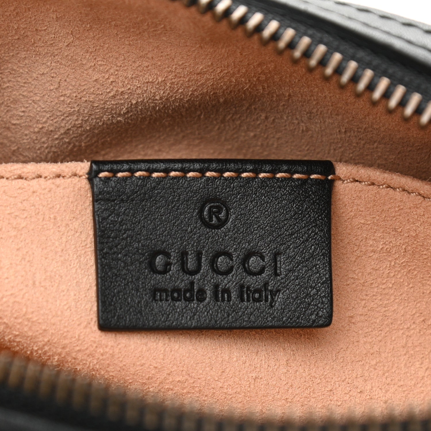 Gucci Calfskin Matelasse GG Marmont Cosmetic Case Black 6 of 7