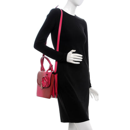 Versace Calfskin Medium DV One Satchel Pink Red 2 of 7