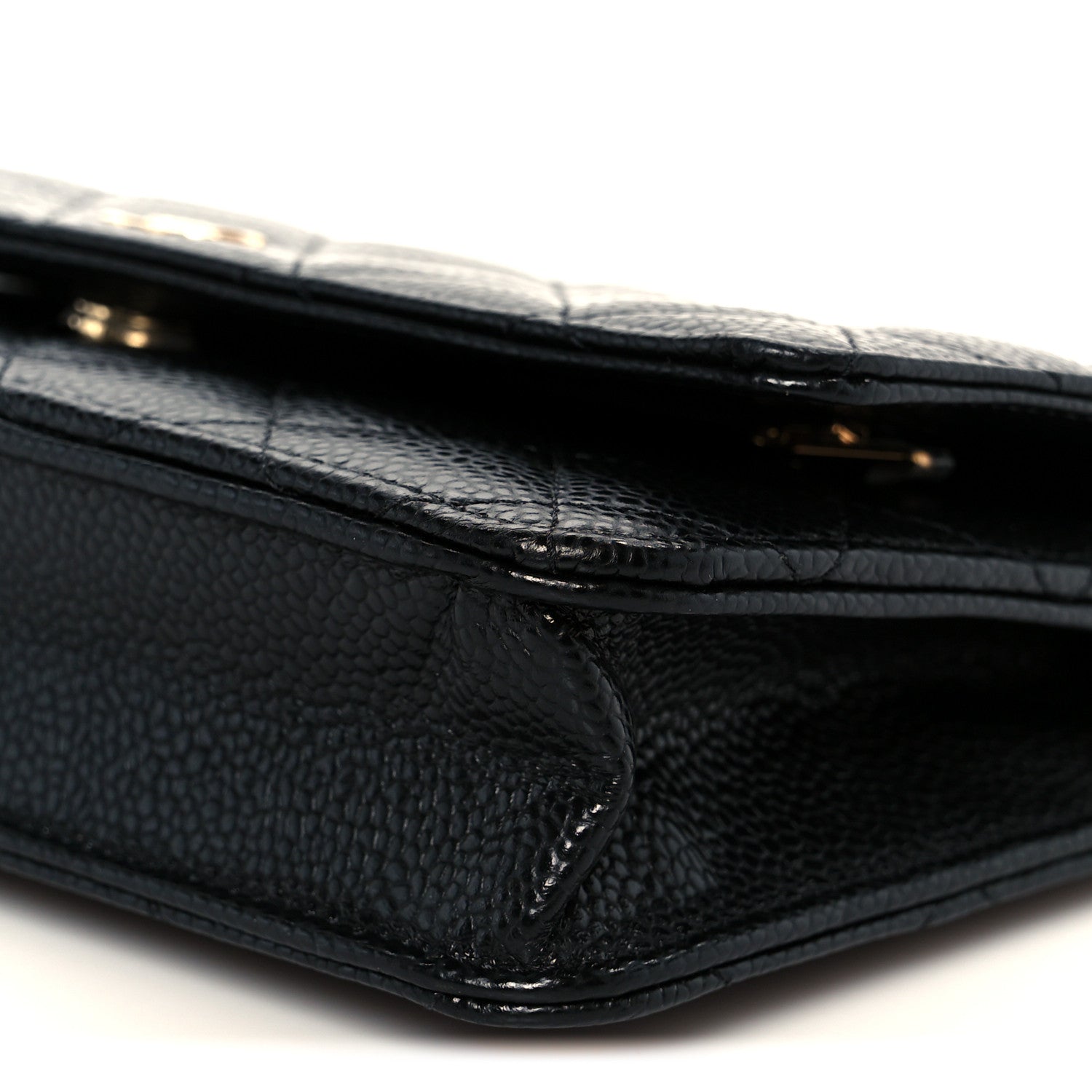 Chanel Caviar Quilted Wallet On Chain WOC Black 11 of 12