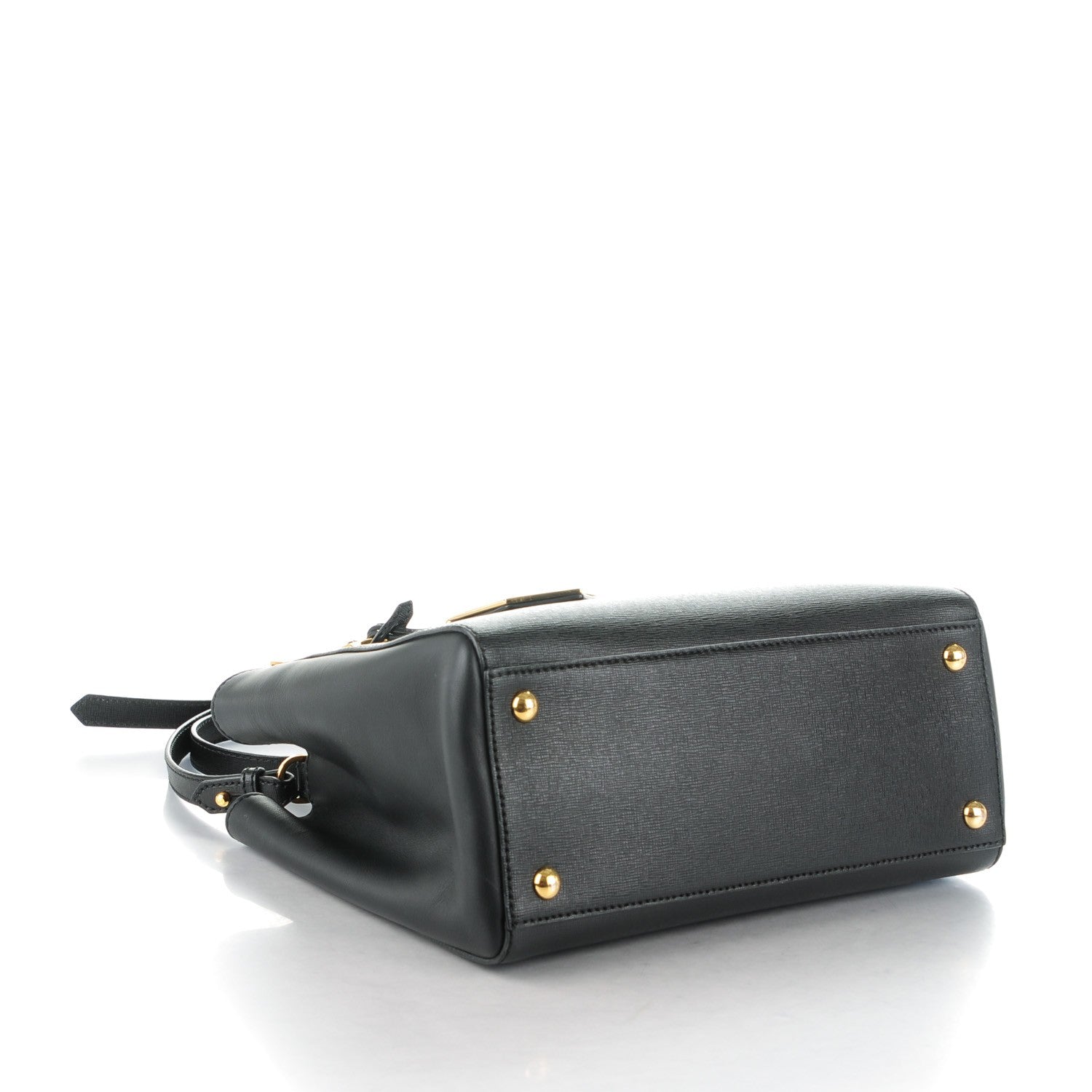Fendi Vitello Elite Petite 2Jours Tote Black 4 of 8