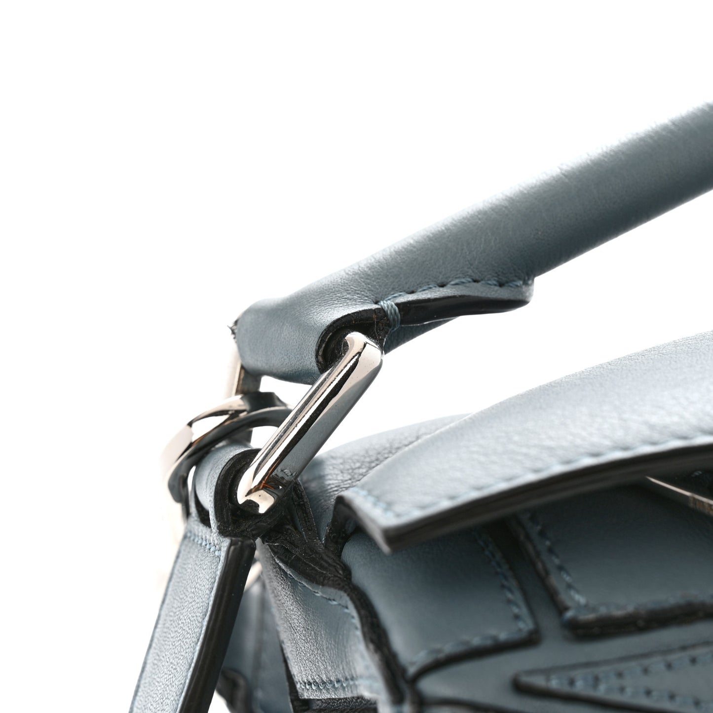 Calfskin Small Puzzle Bag Stone Blue