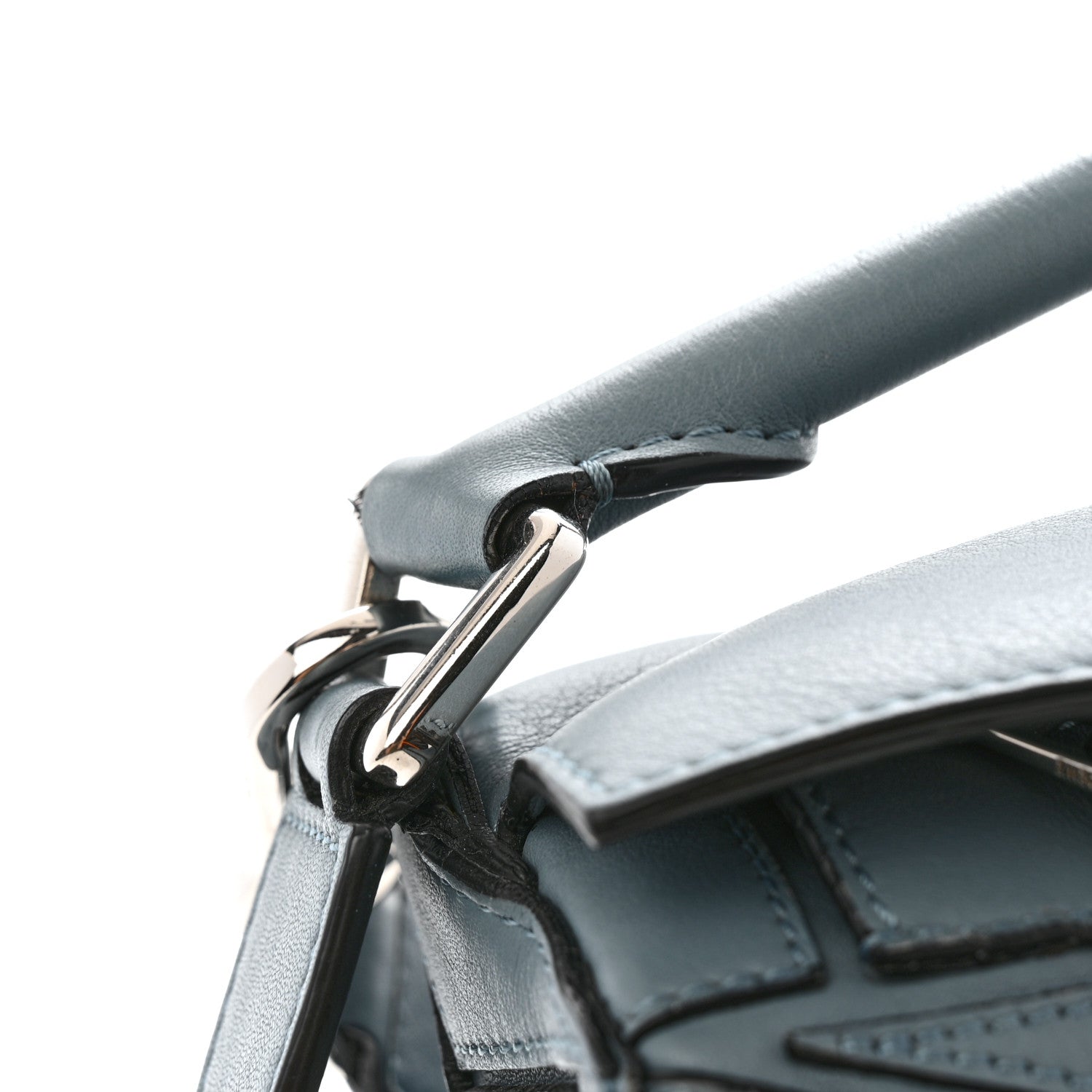 Loewe Calfskin Small Puzzle Bag Stone Blue 13 of 14
