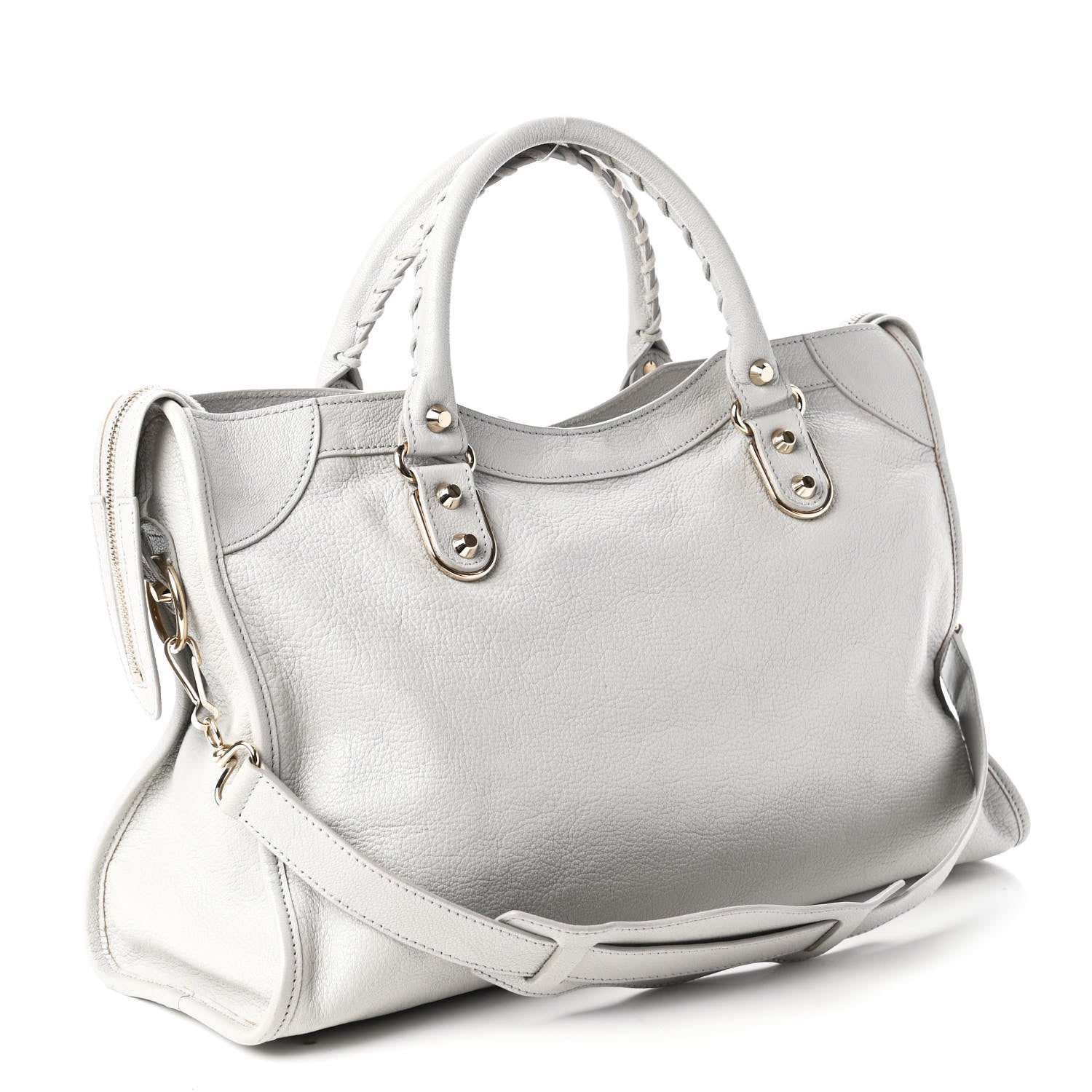Balenciaga Chevre Gold Metallic Edge Hardware City Gris Perle 3 of 10