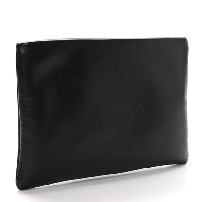 Saint Laurent Lambskin Small Calypso Pouch Black 3 of 10