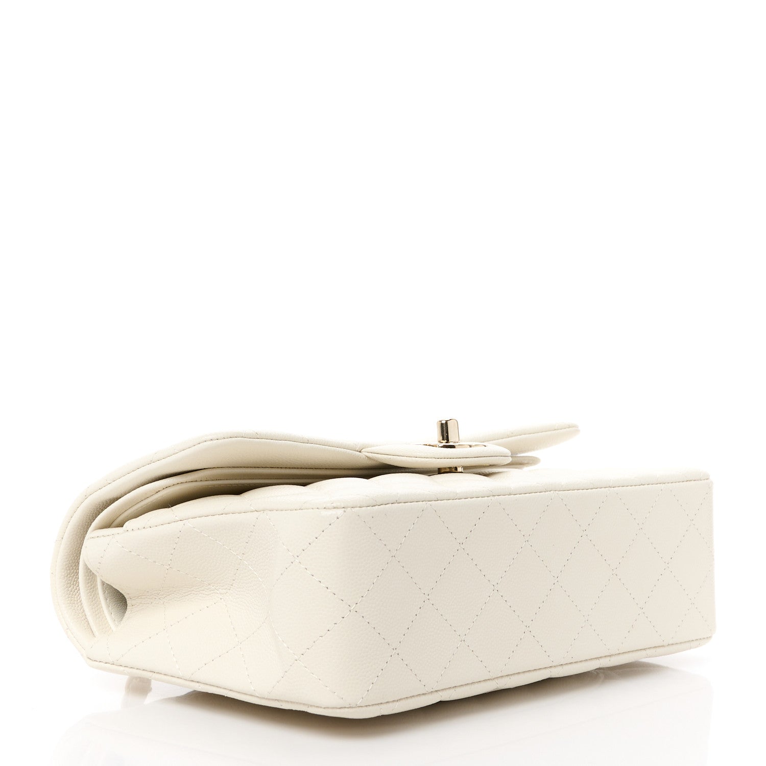 Chanel Caviar Quilted Small Double Flap White 4 of 12