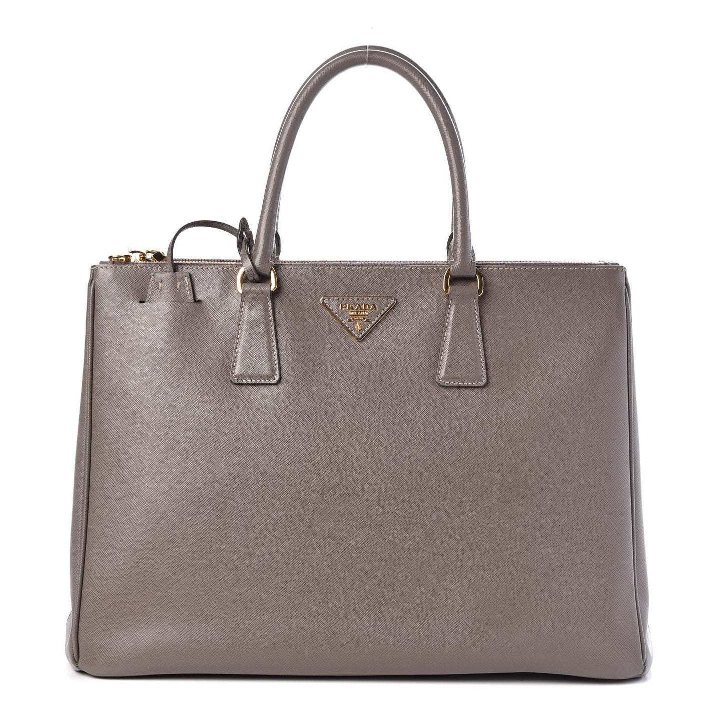 Saffiano Large Galleria Double Zip Tote Argilla
