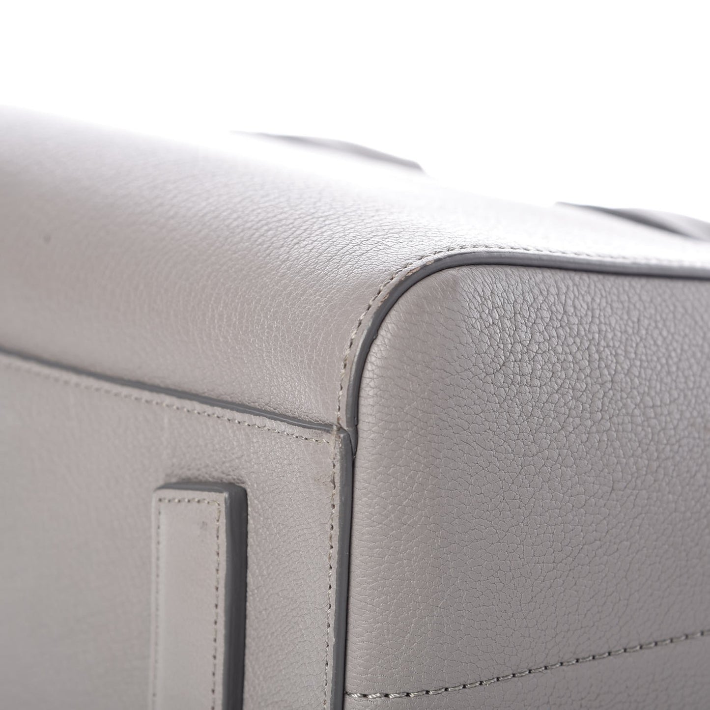 Sugar Goatskin Small Antigona Pearl Grey