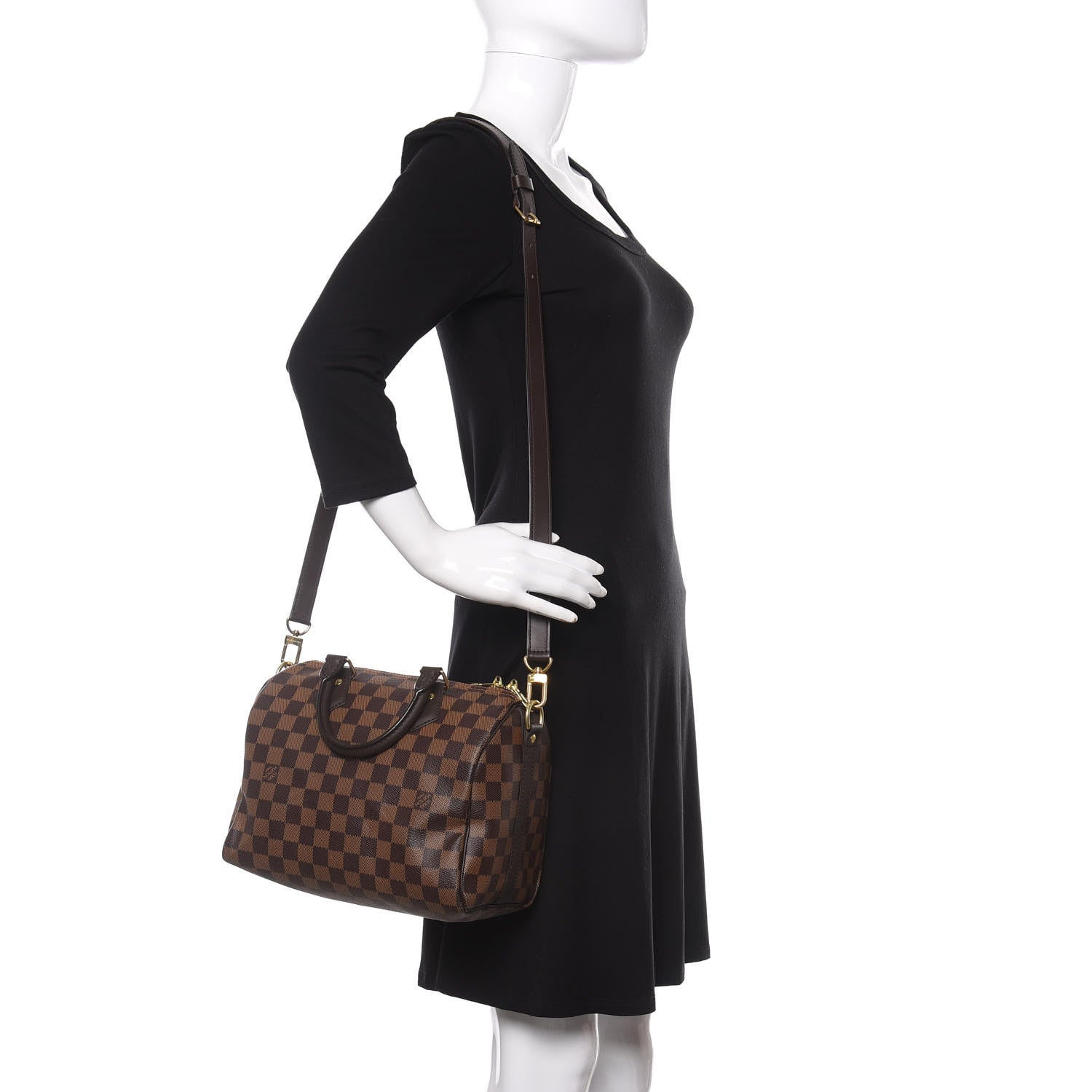 Louis Vuitton Damier Ebene Speedy Bandouliere 25 2 of 11