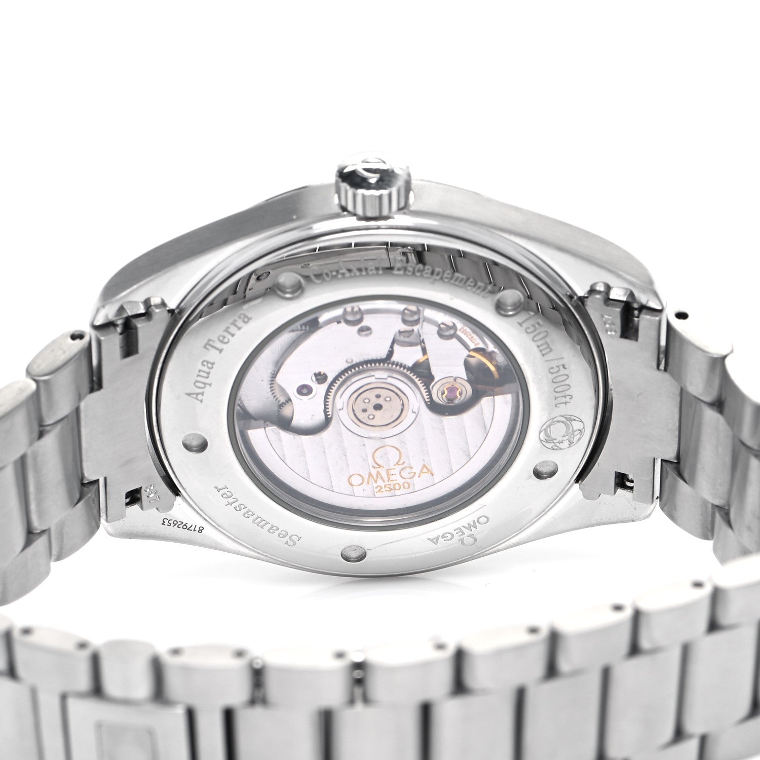 Omega Stainless Steel 42mm Seamaster Aqua Terra 150M Master Co-Axial Automatic Watch White 2502.34 4 of 4