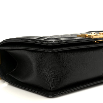 Chanel Caviar Quilted Medium Boy Flap Black 9 of 10