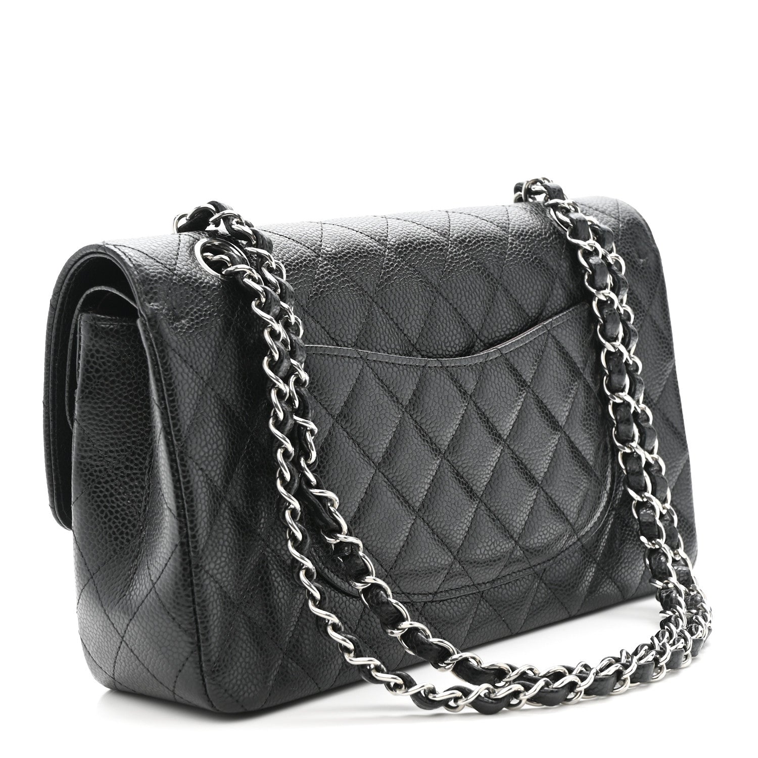 Chanel Caviar Quilted Medium Double Flap Black 3 of 11