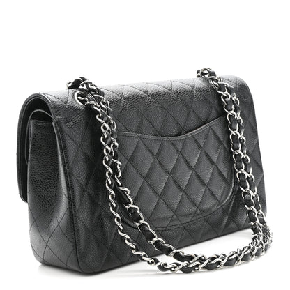 Chanel Caviar Quilted Medium Double Flap Black 3 of 11