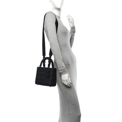 Christian Dior Ultra Matte Calfskin Cannage Small My ABCDior Lady Dior Black 2 of 10