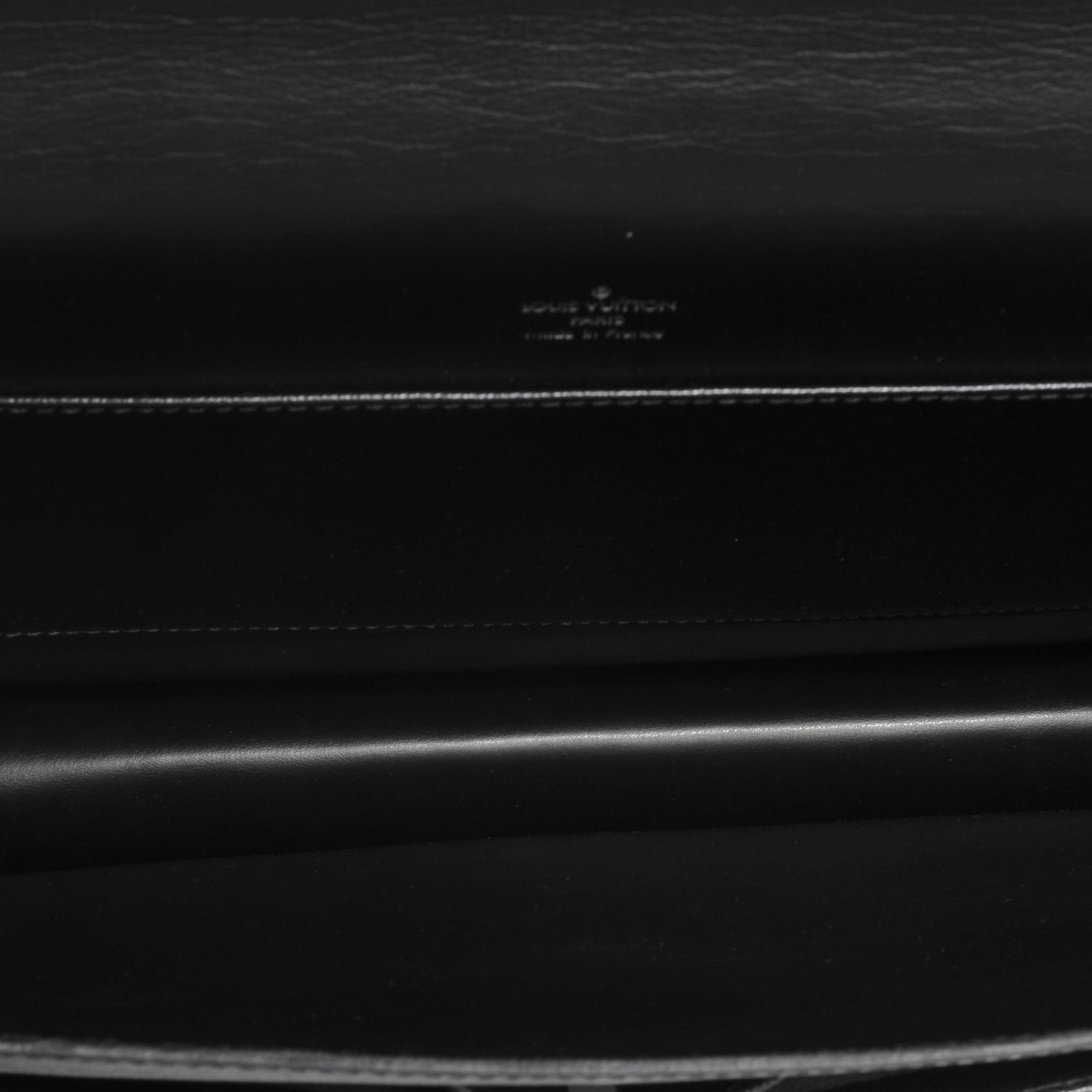 Louis Vuitton Taiga Serviette Khazan 1 Soufflet Briefcase Black 5 of 7