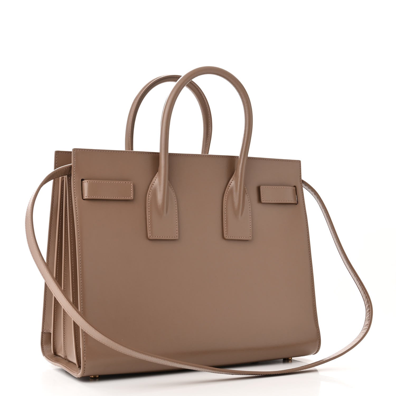 Saint Laurent Smooth Calfskin Small Classic Sac De Jour Dark Cappuccino 3 of 9