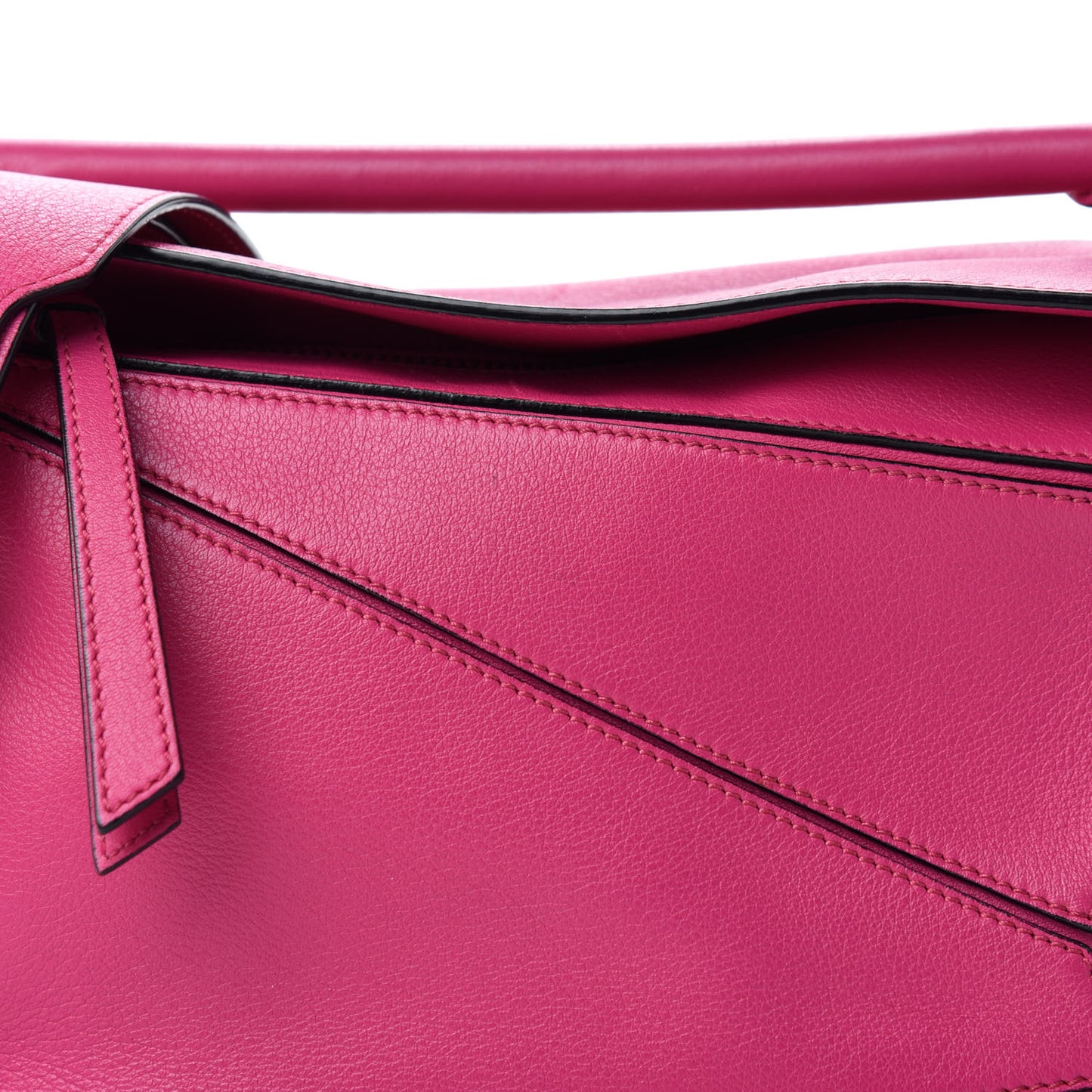 Classic Calfskin Small Puzzle Bag Fuchsia
