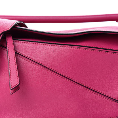 Loewe Classic Calfskin Small Puzzle Bag Fuchsia 10 of 10