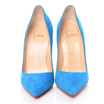 Christian Louboutin Veau Velours So Kate 120 Pumps 35.5 Egyptian Blue 3 of 9