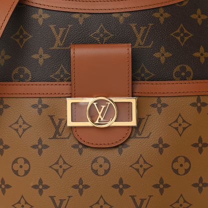 Louis Vuitton Reverse Monogram Dauphine Hobo MM 8 of 12