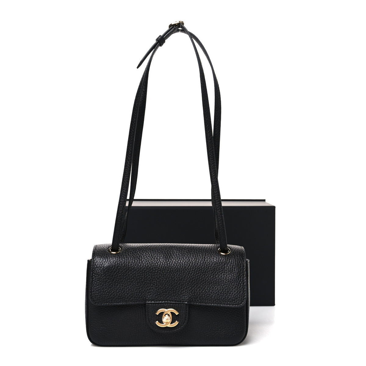 Chanel Grained Calfskin Mini Souplissimo Maxi Flap Black 11 of 11