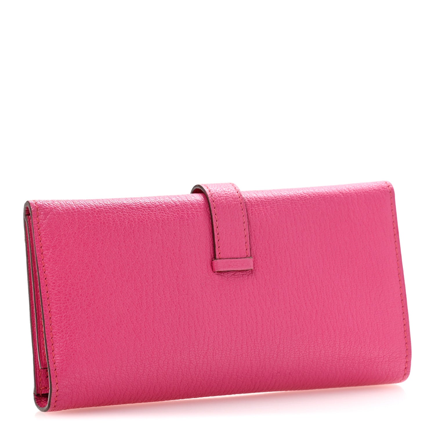 Hermes Chevre Mysore Tri-Fold Bearn Wallet Rose Shocking 3 of 11