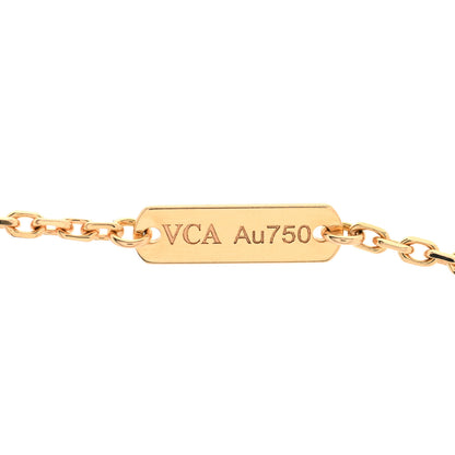 Van Cleef & Arpels 18K Rose Gold Gray Mother of Pearl Vintage Alhambra Pendant Necklace 5 of 7