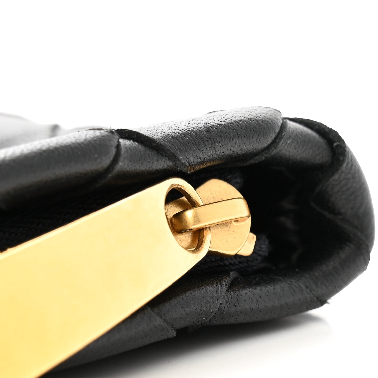 Bottega Veneta Nappa Intrecciato Zip Pouch Camel Black 8 of 9