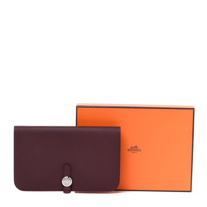 Hermes Togo Dogon Duo Wallet Bordeaux 10 of 10