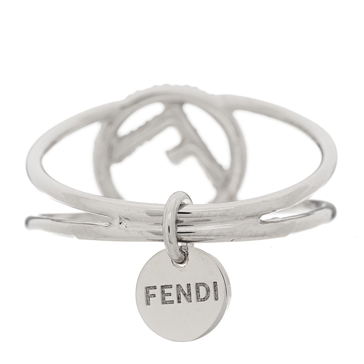 Fendi Metal Crystal F is Fendi Ring M Silver 4 of 6