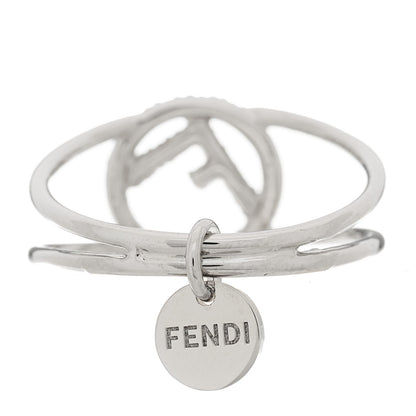 Fendi Metal Crystal F is Fendi Ring M Silver 4 of 6