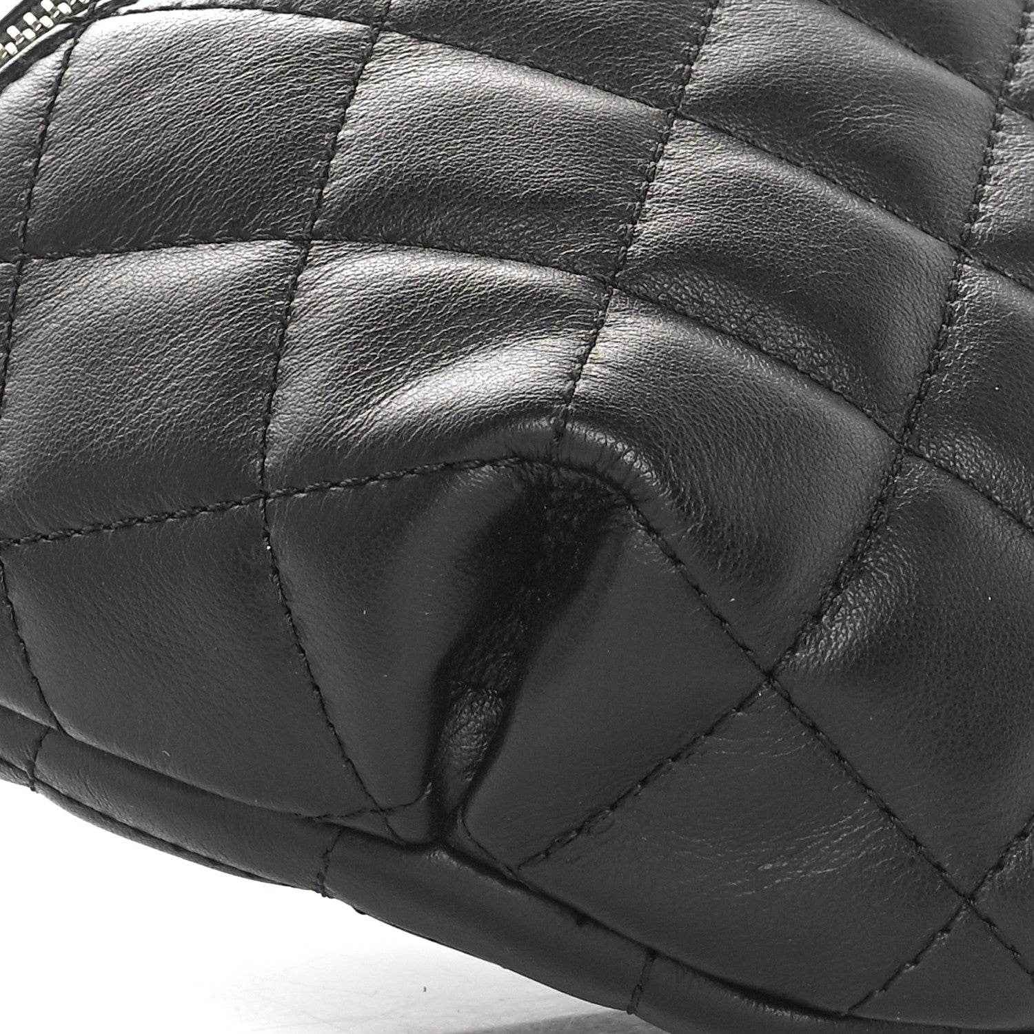 Chanel Calfskin Quilted Waist Belt Bag Black 9 of 10