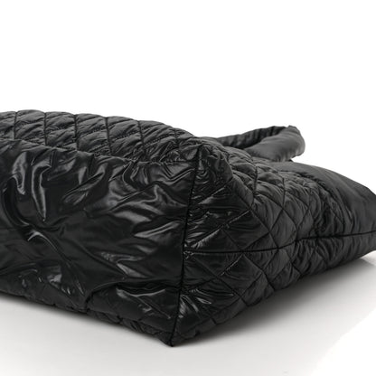 Chanel Nylon Quilted Large Coco Cocoon Tote Black 9 of 9