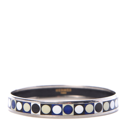 Hermes Enamel Printed Narrow Deco Dot Bracelet 70 1 of 5