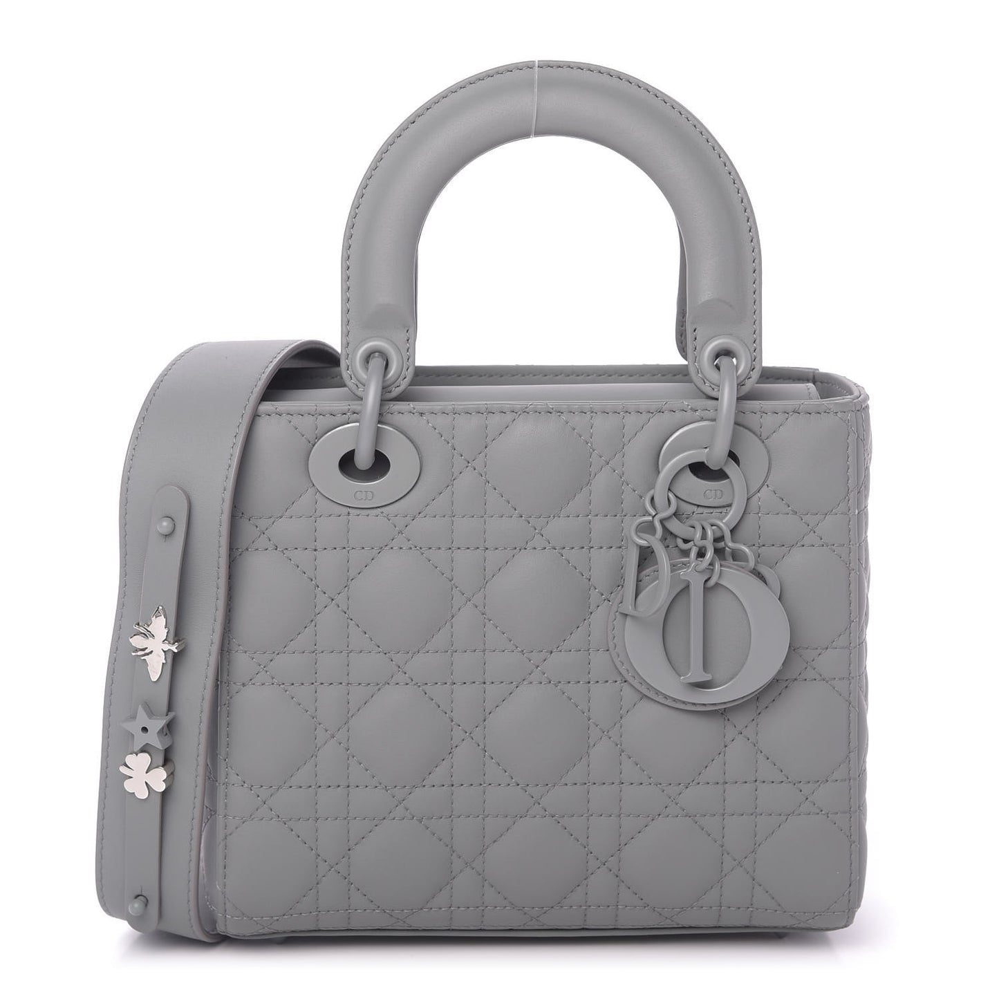 Ultra Matte Calfskin Cannage Small My ABCDior Lady Dior Gray