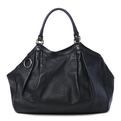 Gucci Guccissima Large Sukey Tote Black 1 of 15
