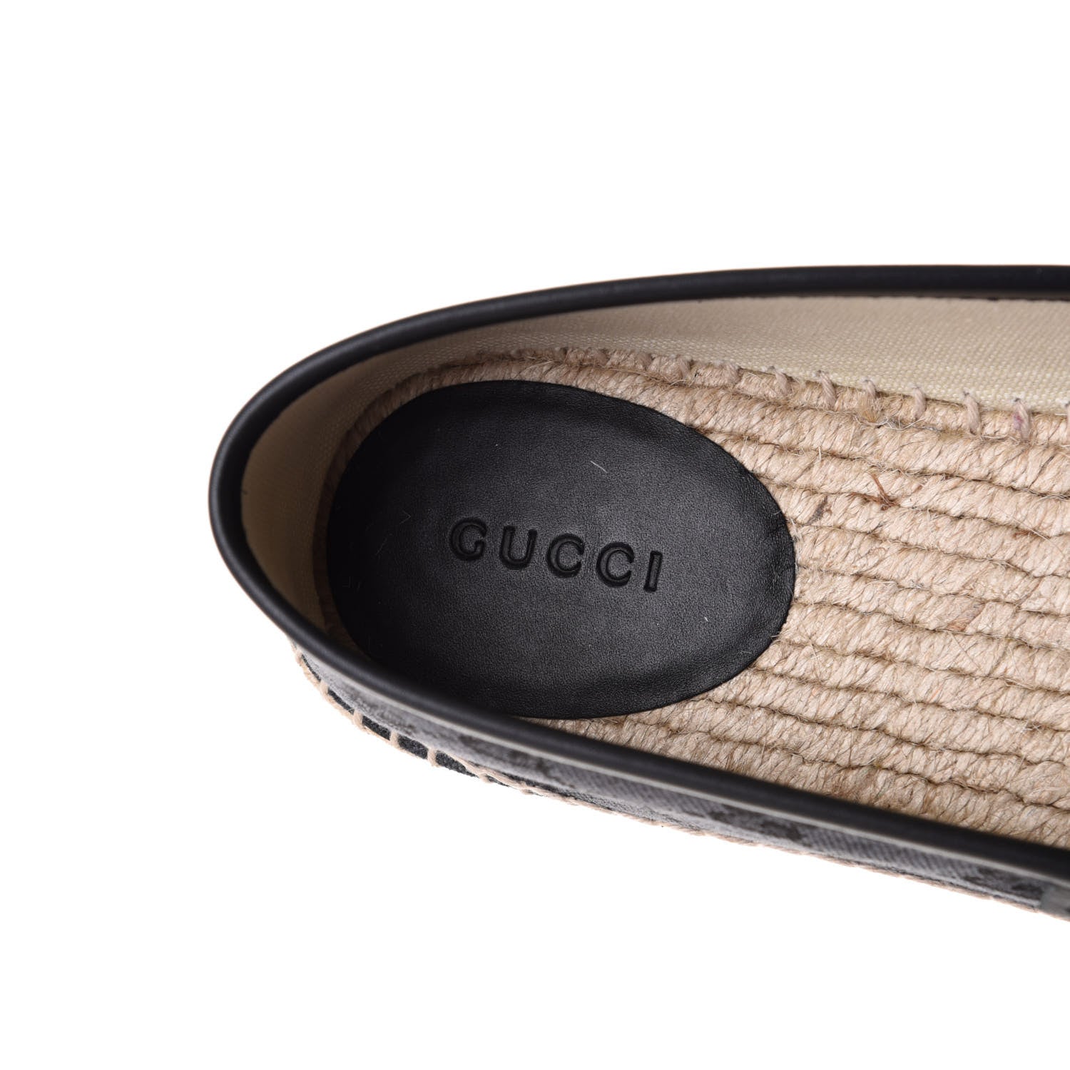 Gucci Monogram Espadrilles 38.5 Black 8 of 10