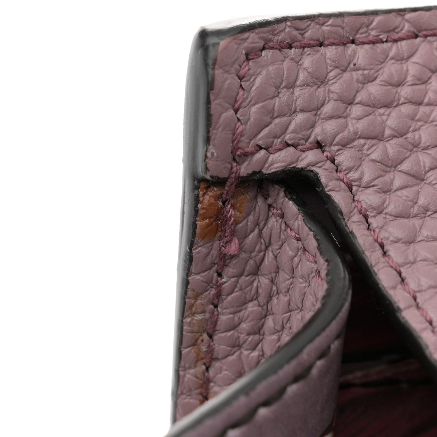 Salvatore Ferragamo Grained Calfskin Double Handle Small Amy Tote Cinder Rose 15 of 16