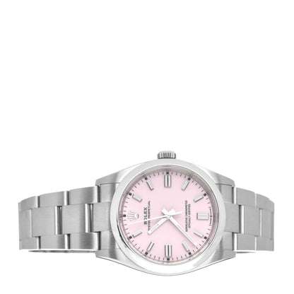 Rolex Stainless Steel 36mm Oyster Perpetual Watch Candy Pink 126000 2 of 5