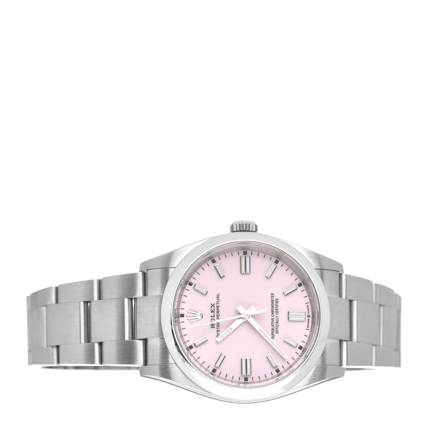 Stainless Steel 36mm Oyster Perpetual Watch Candy Pink 126000