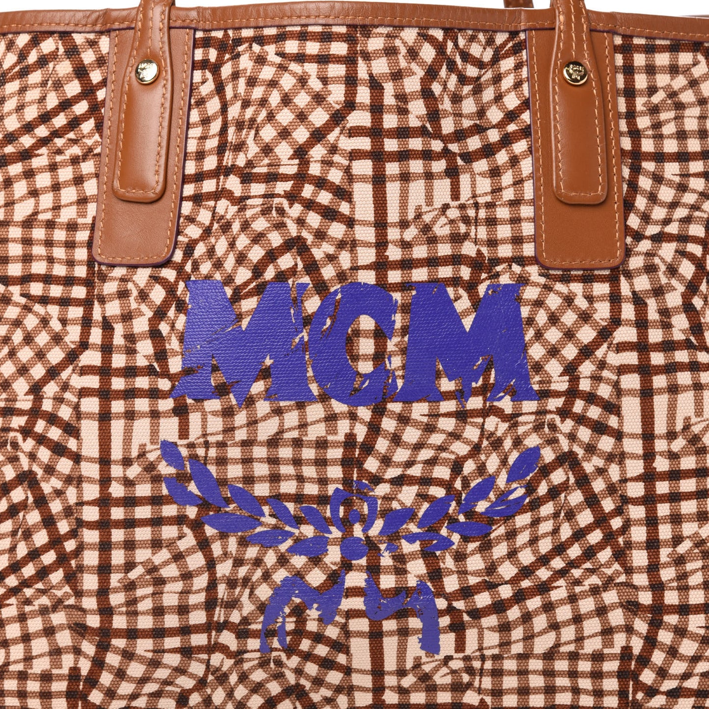 Visetos Large Liz Reversible Shopper Tote Cognac