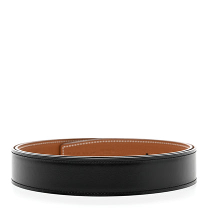 Hermes Box Togo 32mm Belt Strap 95 38 Black Gold 2 of 6