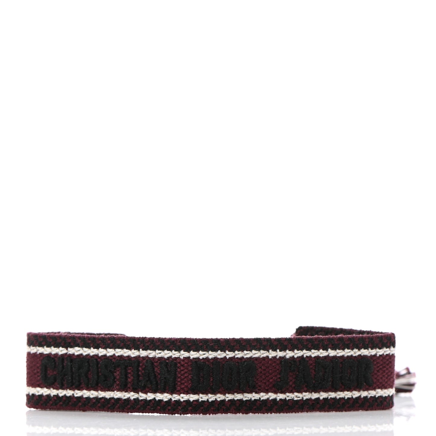 Woven Cotton J'Adior Friendship Bracelet Burgundy