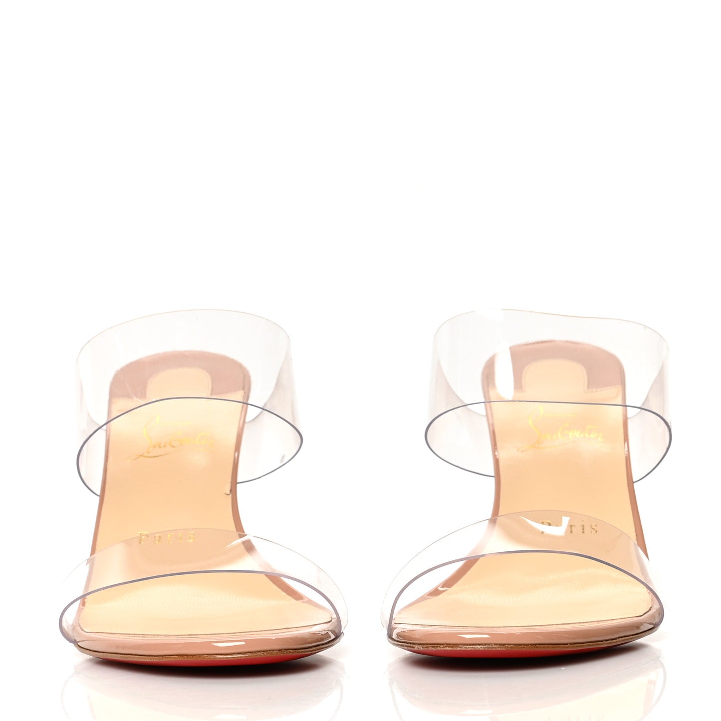 Patent PVC Just Nothing 85 Slide Sandals 40.5 Nude