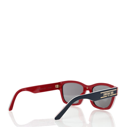 Christian Dior Diorsignature S3U Square Sunglasses Blue Red 4 of 9