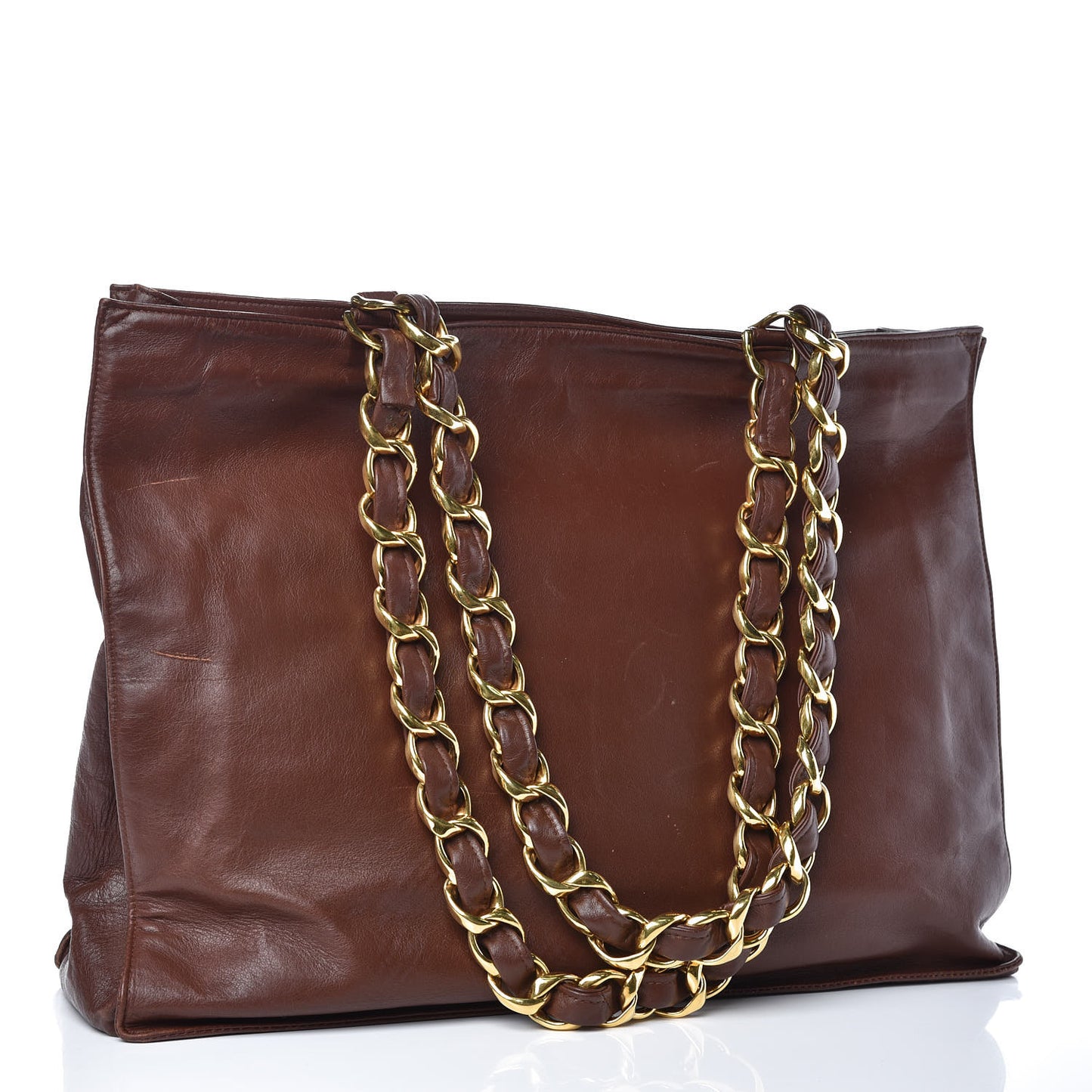 Lambskin CC Tote Brown
